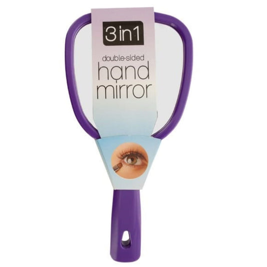 3 in 1  Double Sided Hand Mirror